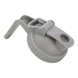 Wide Mouth Mason Jar Pour Spout Lid Leak Proof Mason Jar Flip Cap Lid with Handle Gray - Extra Image
