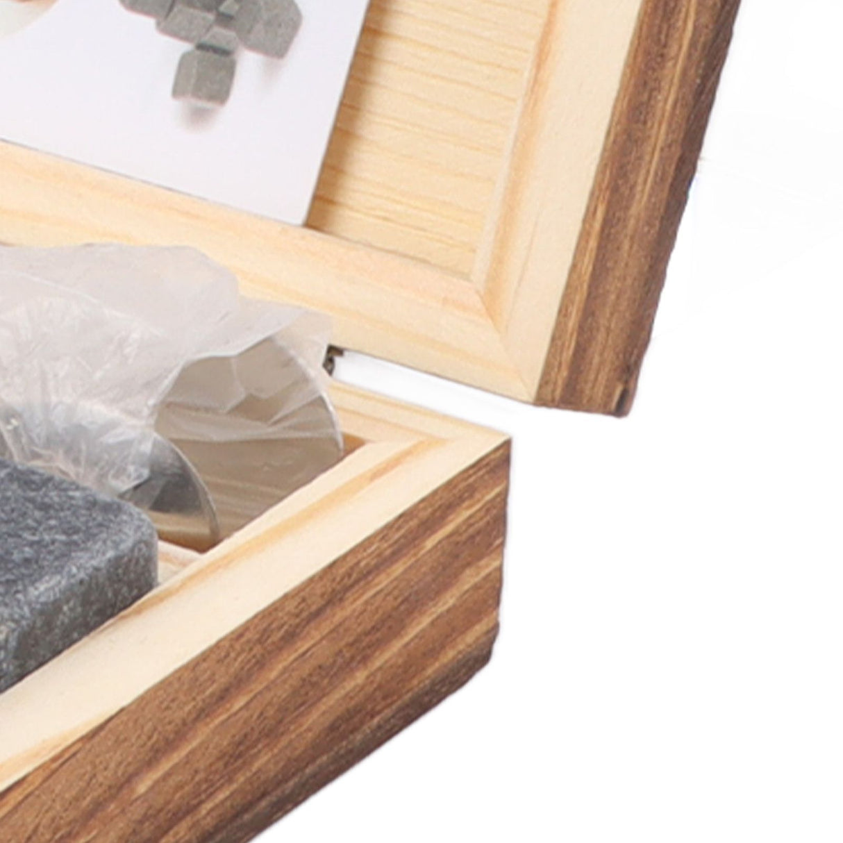 Whiskey Stone Black Multifunctional Portable Chilling Cooler Rocks with Tweezers Storage Box For Drinking Gift