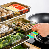 Kitchen Countertop Organizer Plastic Detachable Multifunctional Kitchen Storage Shelf Food Rack for Bedroom Bathroom Desktop Cream White 3 Tier - Extra Image