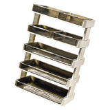 Kitchen Countertop Organizer Plastic Detachable Multifunctional Kitchen Storage Shelf Food Rack for Bedroom Bathroom Desktop Cream White 5 Tier - Top-Down View