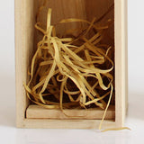 Single Bottle Wooden Wine Box with Lid Decorative Wood Grain Reusable Wine Storage Box - Low Angle