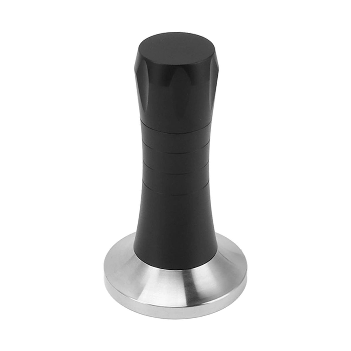 Coffee Tamper Stirrer Kit Distribution Tool Set 2 in 1 Hand Presser for Home Black 51mm
