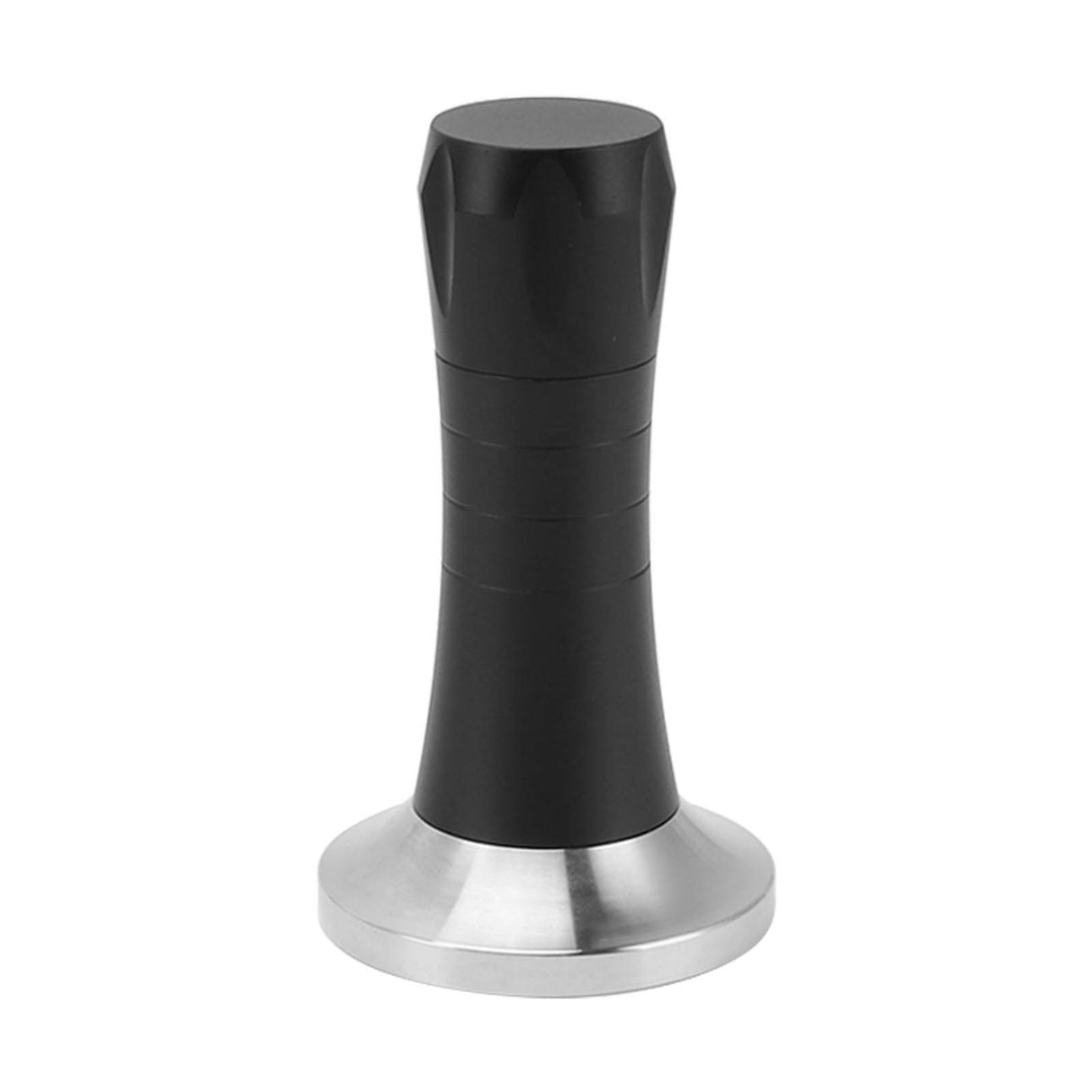 Coffee Tamper Stirrer Kit Distribution Tool Set 2 in 1 Hand Presser for Home Black 53mm
