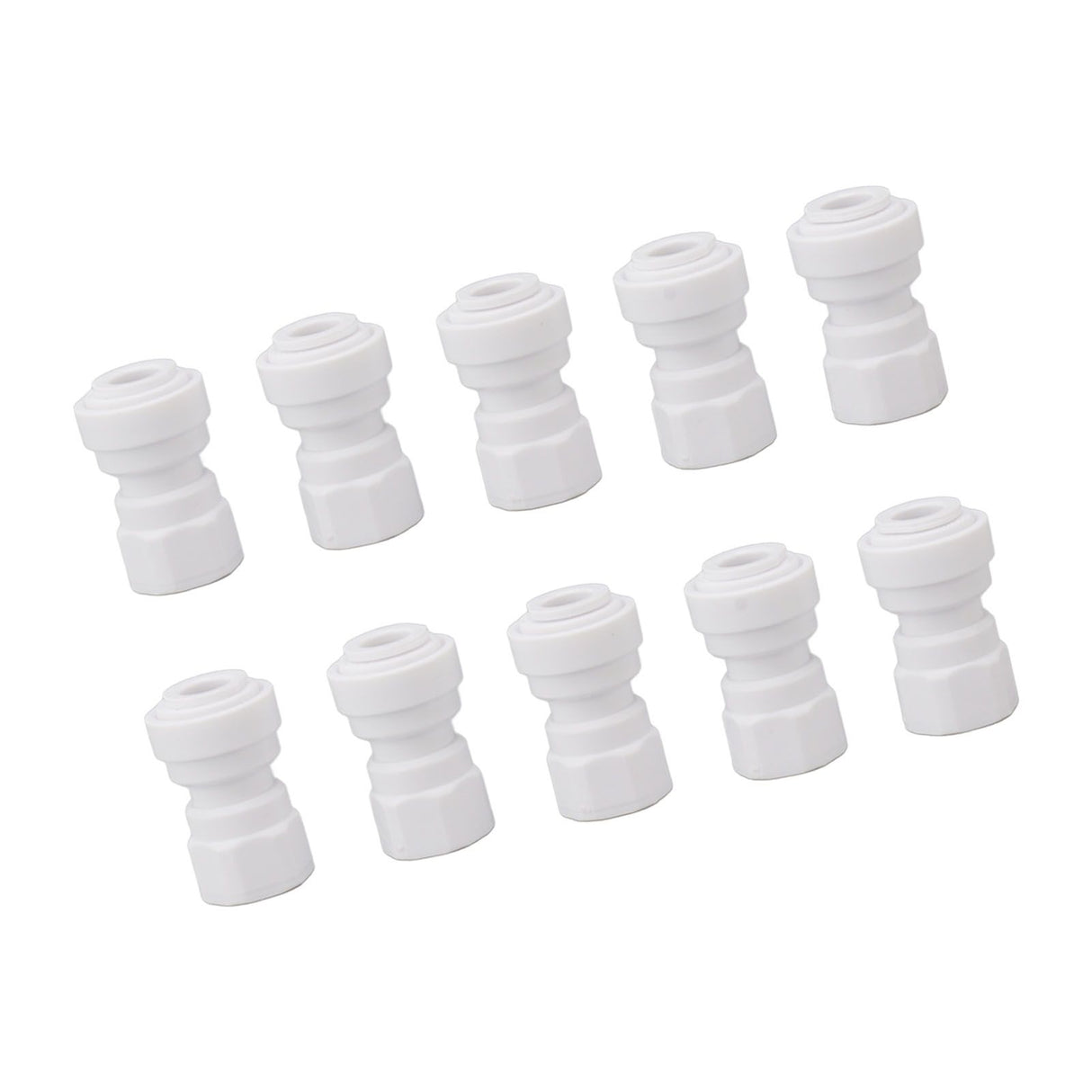 10 Pcs Plastic Quick Connect Fittings Multifunctional Plastic Quick Pipe Fitting for Home Winery Beer Brewing 3/8