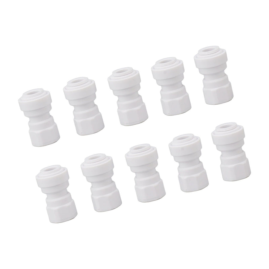 10 Pcs Plastic Quick Connect Fittings Multifunctional Plastic Quick Pipe Fitting for Home Winery Beer Brewing 3/8