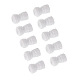 10 Pcs Plastic Quick Connect Fittings Multifunctional Plastic Quick Pipe Fitting for Home Winery Beer Brewing 3/8