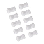 10 Pcs Plastic Quick Connect Fittings Multifunctional Plastic Quick Pipe Fitting for Home Winery Beer Brewing 3/8