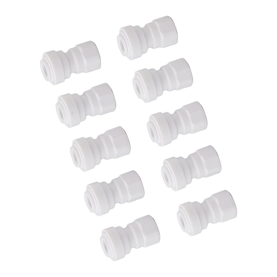 10 Pcs Plastic Quick Connect Fittings Multifunctional Plastic Quick Pipe Fitting for Home Winery Beer Brewing 3/8