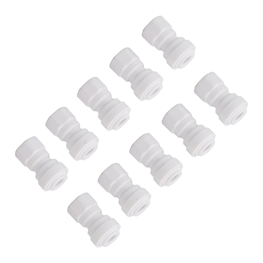 10 Pcs Plastic Quick Connect Fittings Multifunctional Plastic Quick Pipe Fitting for Home Winery Beer Brewing 3/8
