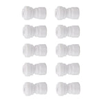10 Pcs Plastic Quick Connect Fittings Multifunctional Plastic Quick Pipe Fitting for Home Winery Beer Brewing 3/8