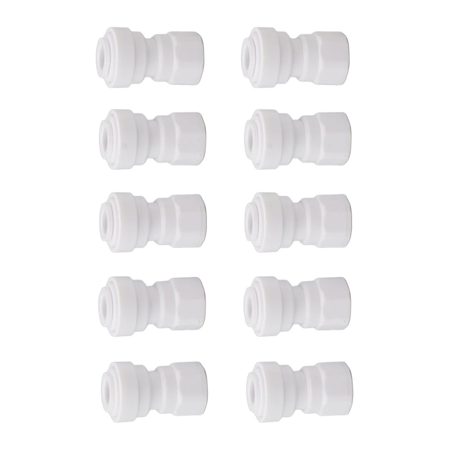 10 Pcs Plastic Quick Connect Fittings Multifunctional Plastic Quick Pipe Fitting for Home Winery Beer Brewing 3/8