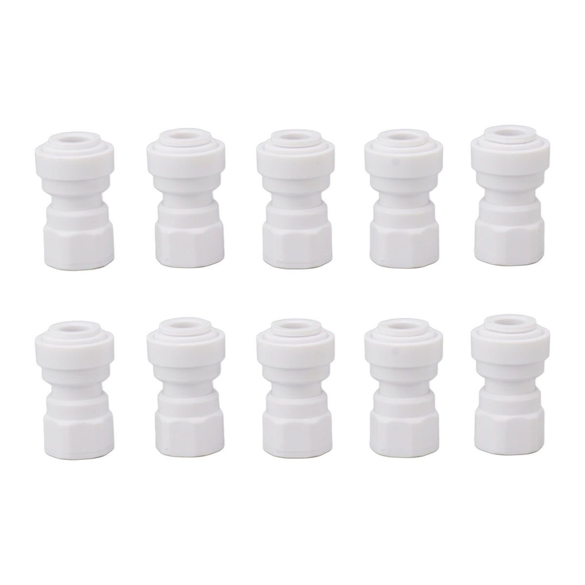 10 Pcs Plastic Quick Connect Fittings Multifunctional Plastic Quick Pipe Fitting for Home Winery Beer Brewing 3/8