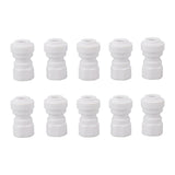10 Pcs Plastic Quick Connect Fittings Multifunctional Plastic Quick Pipe Fitting for Home Winery Beer Brewing 3/8 - Close-Up Angle
