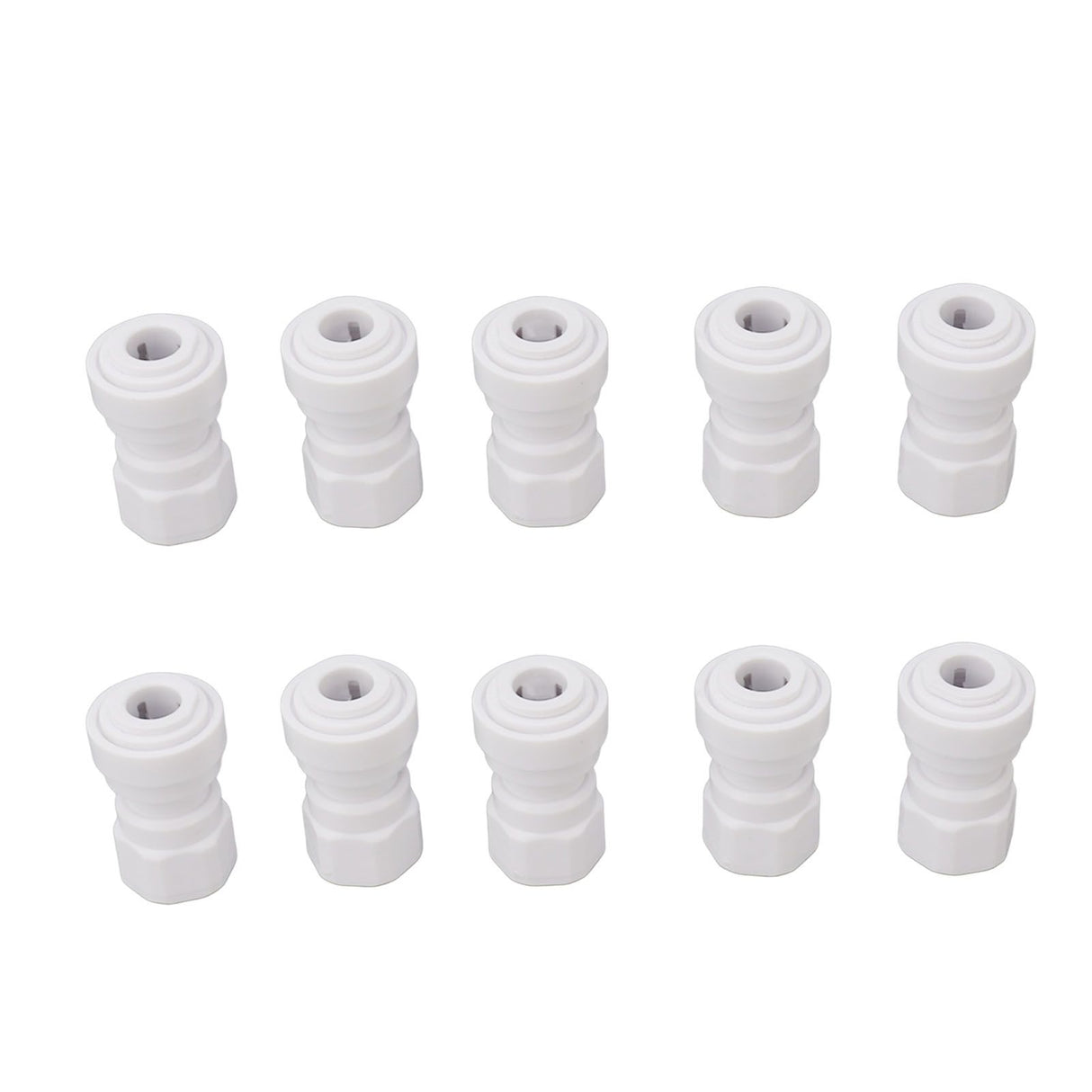 10 Pcs Plastic Quick Connect Fittings Multifunctional Plastic Quick Pipe Fitting for Home Winery Beer Brewing 3/8