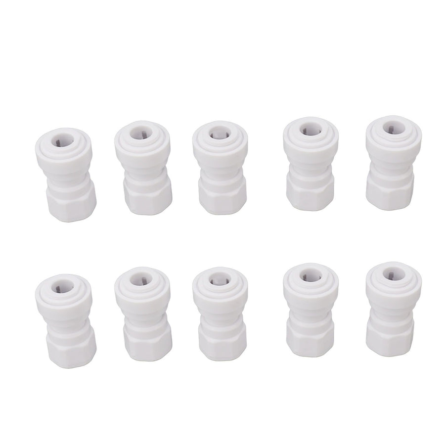 10 Pcs Plastic Quick Connect Fittings Multifunctional Plastic Quick Pipe Fitting for Home Winery Beer Brewing 3/8