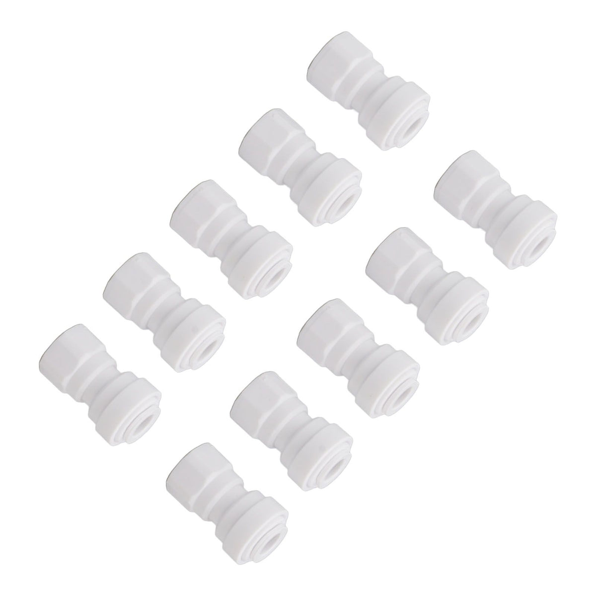 10 Pcs Plastic Quick Connect Fittings Multifunctional Plastic Quick Pipe Fitting for Home Winery Beer Brewing 3/8