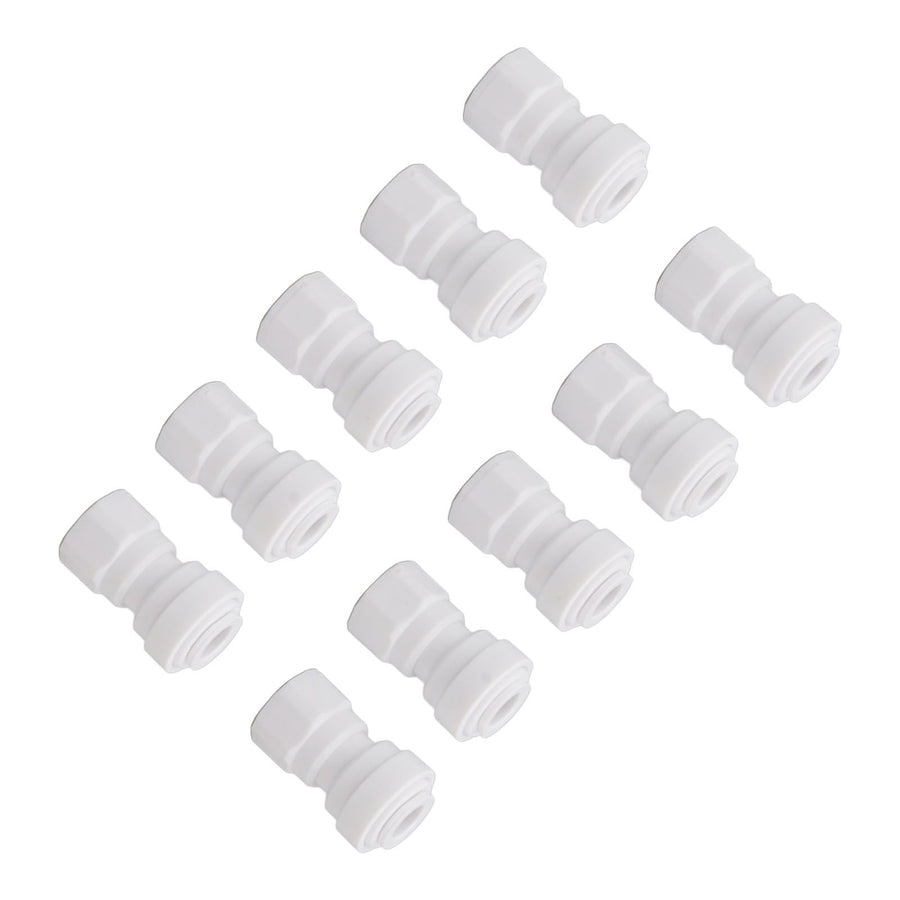 10 Pcs Plastic Quick Connect Fittings Multifunctional Plastic Quick Pipe Fitting for Home Winery Beer Brewing 3/8
