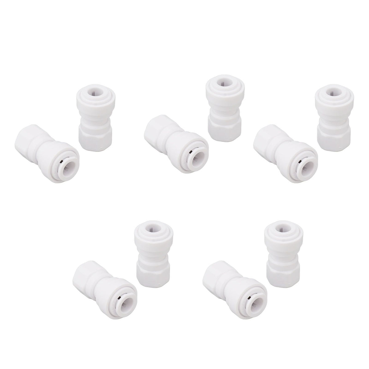 10 Pcs Plastic Quick Connect Fittings Multifunctional Plastic Quick Pipe Fitting for Home Winery Beer Brewing 3/8