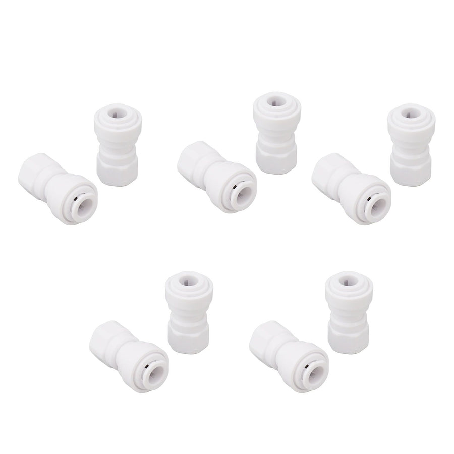 10 Pcs Plastic Quick Connect Fittings Multifunctional Plastic Quick Pipe Fitting for Home Winery Beer Brewing 3/8