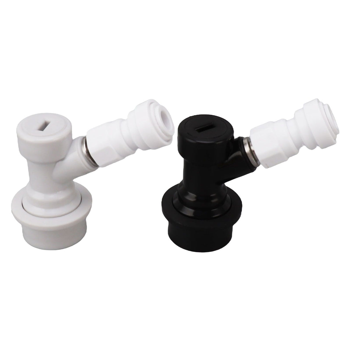 Ball Lock Disconnect Kit Beer Keg Liquid Dispenser Push in Fitting Quick Joint Connector for Beer Tube Hose 5/16