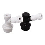 Ball Lock Disconnect Kit Beer Keg Liquid Dispenser Push in Fitting Quick Joint Connector for Beer Tube Hose 5/16 - 45-Degree Angle