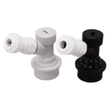 Ball Lock Disconnect Kit Beer Keg Liquid Dispenser Push in Fitting Quick Joint Connector for Beer Tube Hose 5/16 - Close-Up Angle