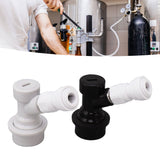 Ball Lock Disconnect Kit Beer Keg Liquid Dispenser Push in Fitting Quick Joint Connector for Beer Tube Hose 5/16 - Extra Image
