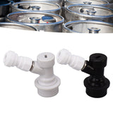 Ball Lock Disconnect Kit Beer Keg Liquid Dispenser Push in Fitting Quick Joint Connector for Beer Tube Hose 5/16