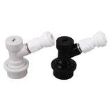 Ball Lock Disconnect Kit Beer Keg Liquid Dispenser Push in Fitting Quick Joint Connector for Beer Tube Hose 3/8 - Top-Down View