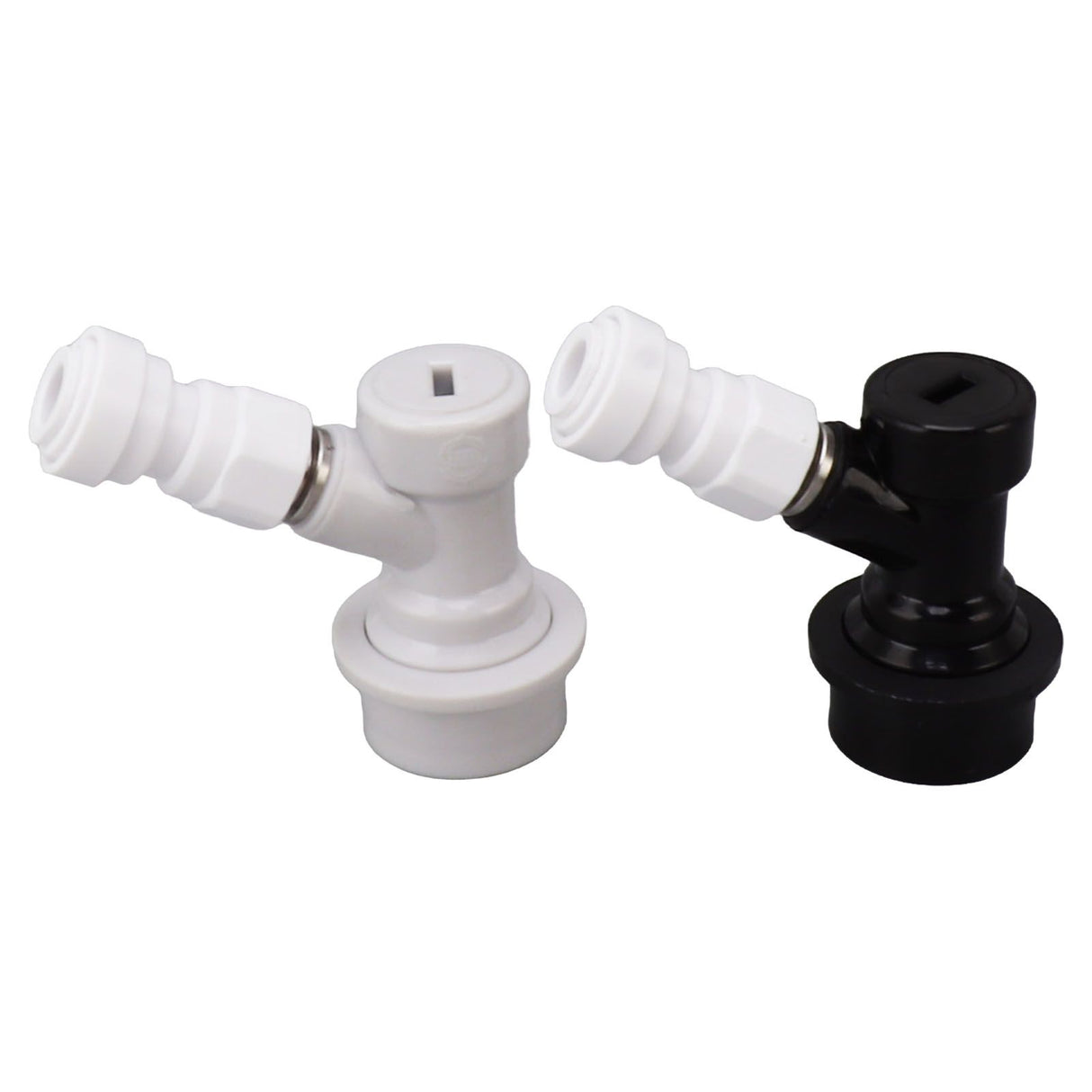Ball Lock Disconnect Kit Beer Keg Liquid Dispenser Push in Fitting Quick Joint Connector for Beer Tube Hose 3/8