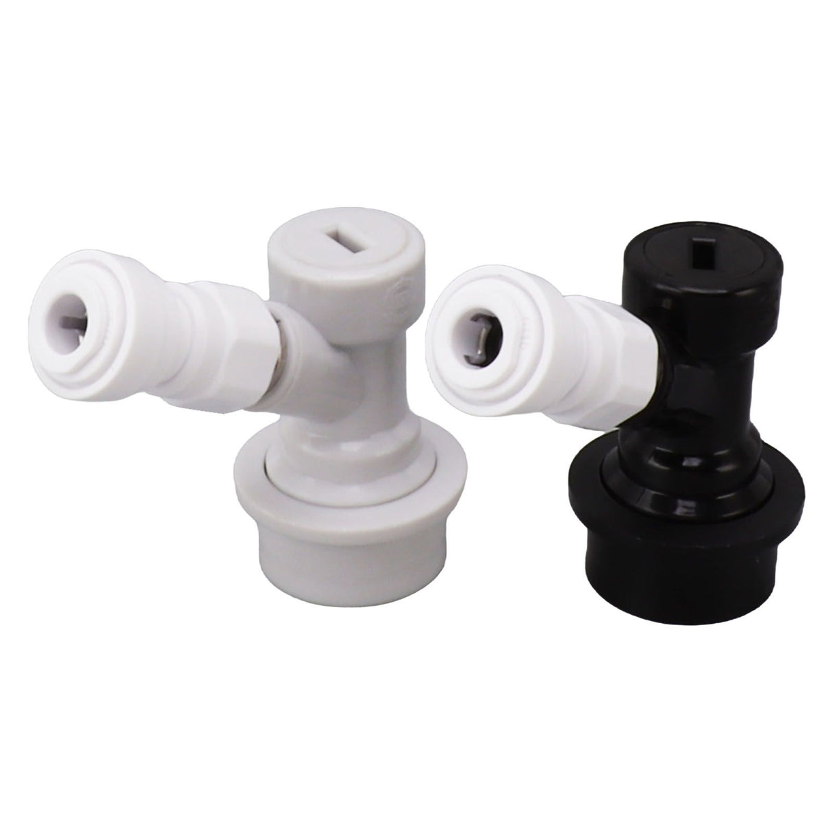 Ball Lock Disconnect Kit Beer Keg Liquid Dispenser Push in Fitting Quick Joint Connector for Beer Tube Hose 3/8