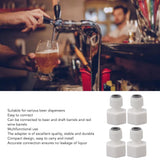 4Pcs Plastic Draft Beer Barrel Dispenser Adapter Beer Machine Maker Dispenser Adapter DN65 - Extra Image