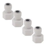 4Pcs Plastic Draft Beer Barrel Dispenser Adapter Beer Machine Maker Dispenser Adapter DN10 - 45-Degree Angle