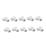 10PCS Push to Connect Fittings 8mm 5/16 Tee Coupling Quick Connector Plastic Tight Sealing Tube Fittings Home Beer Brewing Parts