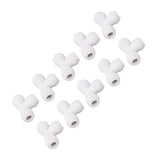 10PCS Push to Connect Fittings 8mm 5/16 Tee Coupling Quick Connector Plastic Tight Sealing Tube Fittings Home Beer Brewing Parts