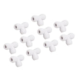 10PCS Push to Connect Fittings 8mm 5/16 Tee Coupling Quick Connector Plastic Tight Sealing Tube Fittings Home Beer Brewing Parts - Extra Image