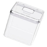 Rice Container Airtight Anti Bugs Moistureproof Hinged Lid Strong Plastic Rice Storage Bin for Family Kitchen White(16.5lb Capacity)
