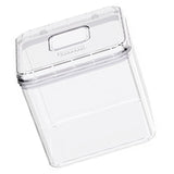 Rice Container Airtight Anti Bugs Moistureproof Hinged Lid Strong Plastic Rice Storage Bin for Family Kitchen White(16.5lb Capacity)
