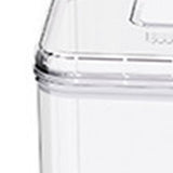 Rice Container Airtight Anti Bugs Moistureproof Hinged Lid Strong Plastic Rice Storage Bin for Family Kitchen White(16.5lb Capacity)