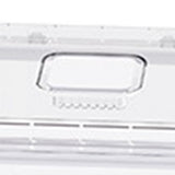 Rice Container Airtight Anti Bugs Moistureproof Hinged Lid Strong Plastic Rice Storage Bin for Family Kitchen White(16.5lb Capacity)