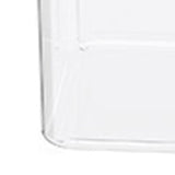 Rice Container Airtight Anti Bugs Moistureproof Hinged Lid Strong Plastic Rice Storage Bin for Family Kitchen White(16.5lb Capacity)