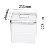 Rice Container Airtight Anti Bugs Moistureproof Hinged Lid Strong Plastic Rice Storage Bin for Family Kitchen White(16.5lb Capacity)