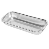 Stainless Steel Utensil Drying Rack Multifunctional Cutlery Drain Basket for Chopsticks Knives Spoons Hole Type