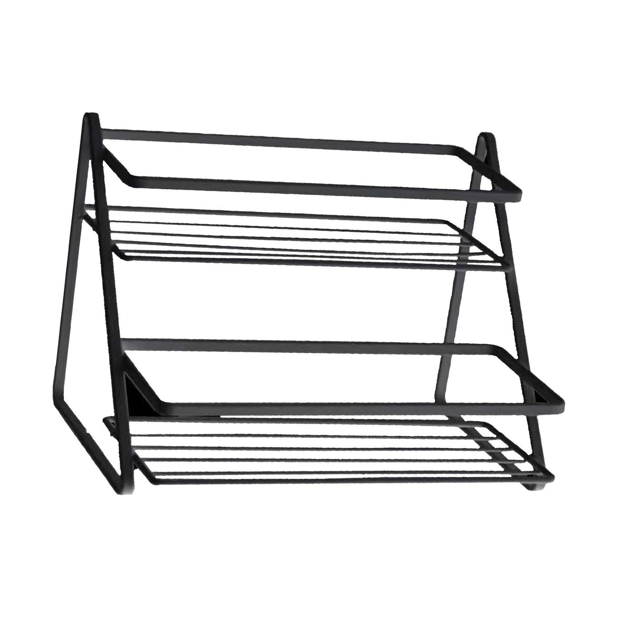 Kitchen Countertop Storage Rack Space Saving Multifunctional 2 Tiers Spice Toiletries Makeup Counter Standing Shelf Black
