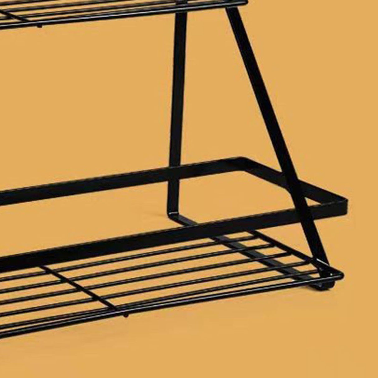 Kitchen Countertop Storage Rack Space Saving Multifunctional 2 Tiers Spice Toiletries Makeup Counter Standing Shelf Black