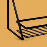 Kitchen Countertop Storage Rack Space Saving Multifunctional 2 Tiers Spice Toiletries Makeup Counter Standing Shelf Black