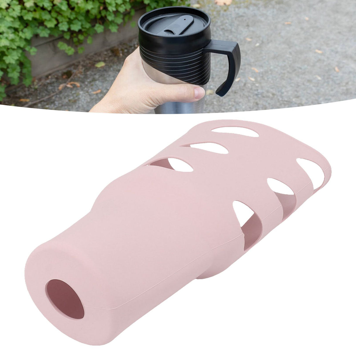 Silicone Boot for 40oz Insulated Cup Anti Slip Wear Proof Cup Protective Sleeve Cover for Home Travel Light Pink