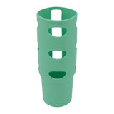 Cup Protector Sleeve Slip Resistant All Wrapped Detachable Silicone Water Cup Boot for 30oz Cups Green - Front View
