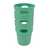 Cup Protector Sleeve Slip Resistant All Wrapped Detachable Silicone Water Cup Boot for 30oz Cups Green