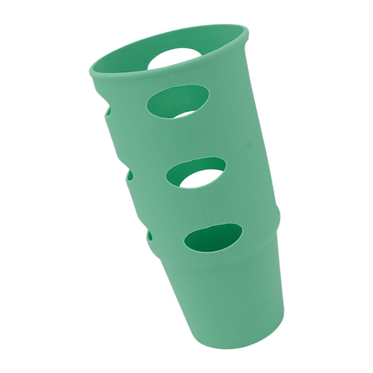 Cup Protector Sleeve Slip Resistant All Wrapped Detachable Silicone Water Cup Boot for 30oz Cups Green